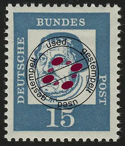 351x (sans Fluo) Allemands importants 15 Pf Martin Luther O