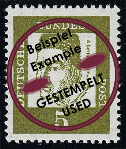 347ya (fluoresz.) Bedeutende Deutsche 5 Pf Albertus Magnus O