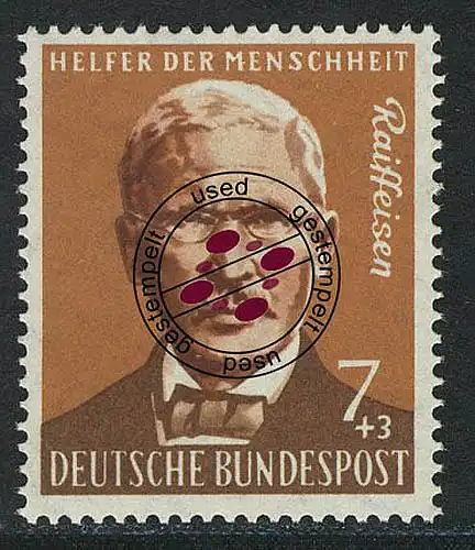 297 Landwirtschaft 7+3 Pf Raiffeisen O gestempelt