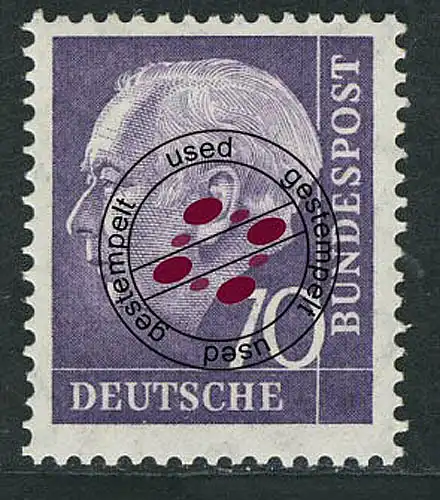 263 Theodor Heuss 70 Pf O Tamponné