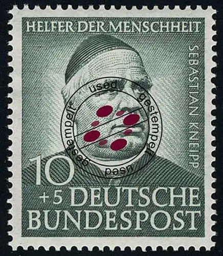 174 Sebastian Kneipp 10+5 Pf O gestempelt