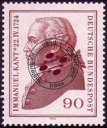 806 Immanuel Kant, gestempelt O