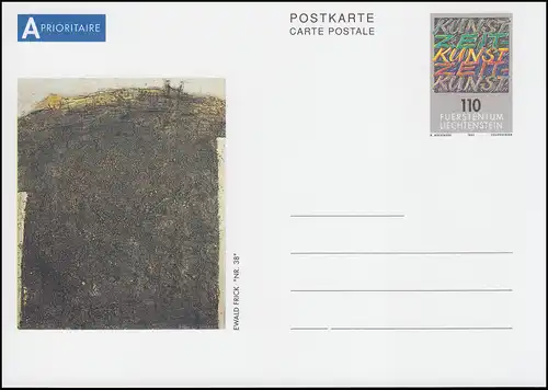 Liechtenstein Carte postale P 96 Motive d'art contemporain: N° 38, **