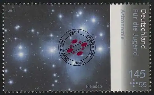 2886 Jugend Astronomie Plejaden, gestempelt O