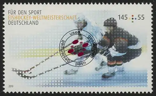 2789 Sporthilfe Eishockey-Weltmeisterschaft 2010, gestempelt O