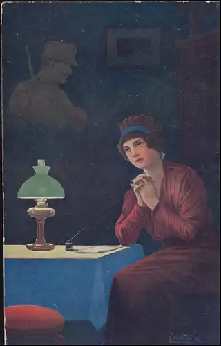 Poste de terrain BS K.u.K. Boulangerie de division de cavalerie FELDPOST 409 - 7.1.1917 sur AK