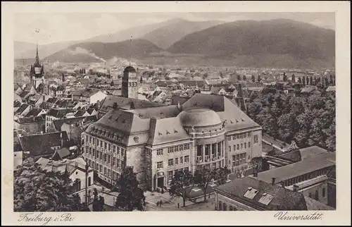 Werbe-O Schwebebahn auf den Schauinsland 1286 m, 1.9.1930 auf AK Freiburg/Breis.