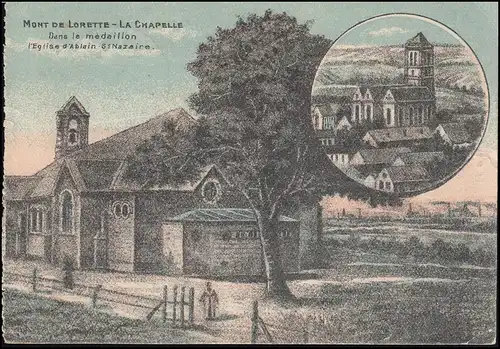 Poste de terrain recrues de champ dépôt 1 du 7e AK 29.5.16 sur Ak Mont de Lorette Chapelle