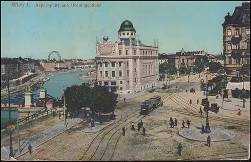 Timbre de poste "Portofree ... Décret postal ...1881" VIENNE 12.12.1914 sur AK