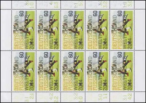 3095 Allemagne Champion du monde de football 2014 - Bogen 10 ** post-fraîchissement