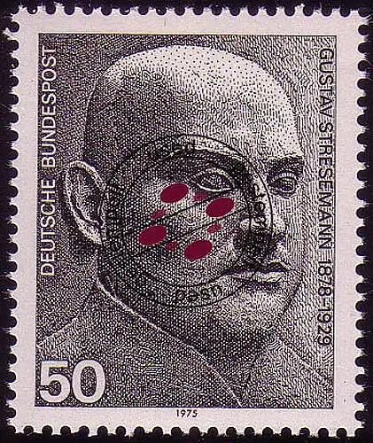 871 de Block Prix Nobel de la paix 50 Pf Stresemann O