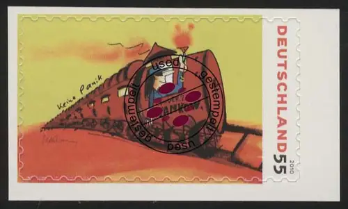 2808 Udo Lindenberg: train spécial à Pankov auto-stampé de FB 10, O