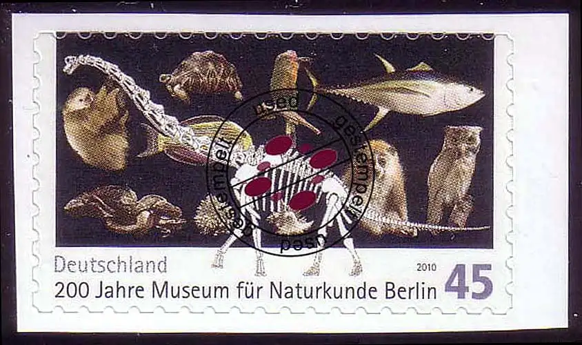 2780 Musée d'histoire naturelle de Berlin , TELÉGLEMENT en feuille 5, O