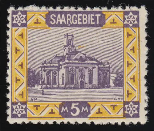 Zone de Sarre 67A Paysage 5 Mark ** frais de port