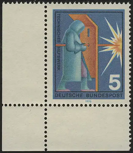 629 Hilfsdienste 5 Pf Technisches Hilfswerk** Ecke u.l.