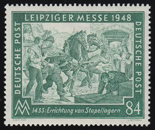 Alliierte Besetzung 968a Leipziger Messe 84 Pf, schwärzlichgrün, **