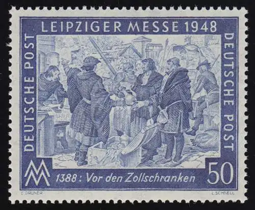 Instrumentation alliée 967a Leipziger Messe 50 Pf, lilaultramarin, **