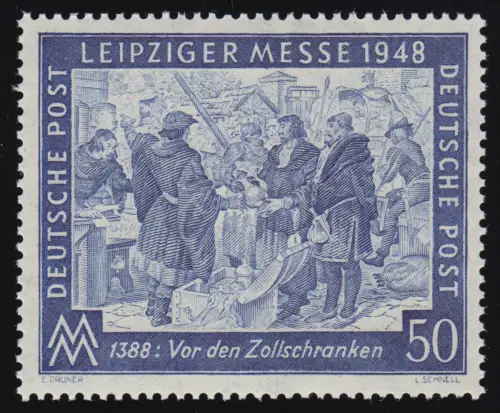 Instrumentation alliée 967a Leipziger Messe 50 Pf, lilaultramarin, **