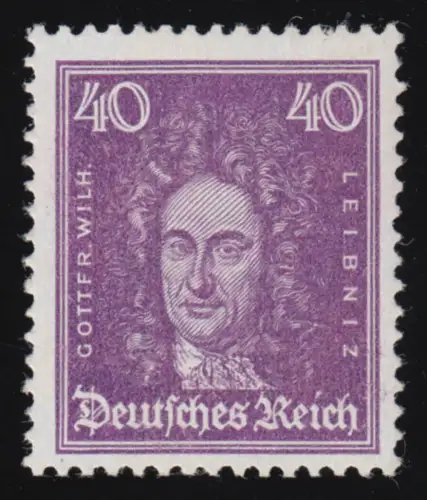 395 têtes célèbre allemand 40 Pf Leibniz ** post-fraîchissement