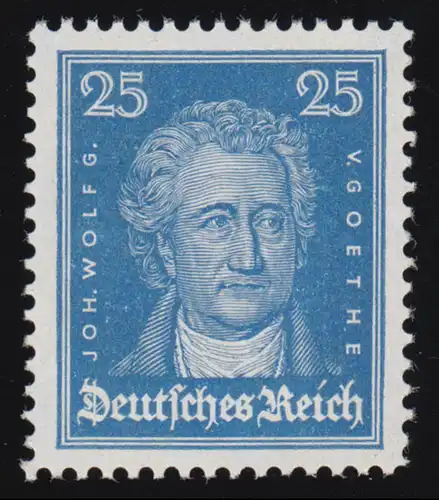393 têtes de célèbre Allemand 25 Pf Goethe **