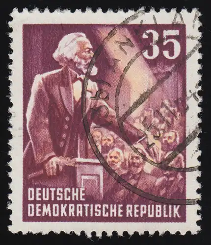 350 YII Karl Marx 35 Pf Wz.2 YII O