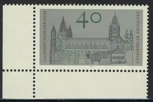845 Mainzer Dom ** Coin et l.