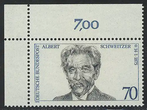 830 Albert Schweitzer ** Ecke o.l.