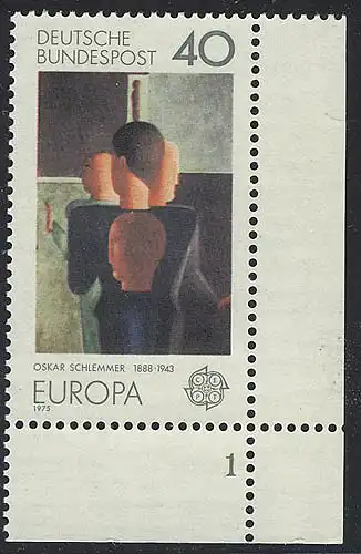 840 Europa 40 Pf Gemälde ** FN1