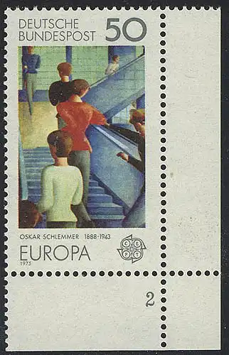 841 Europa 50 Pf Gemälde ** FN2