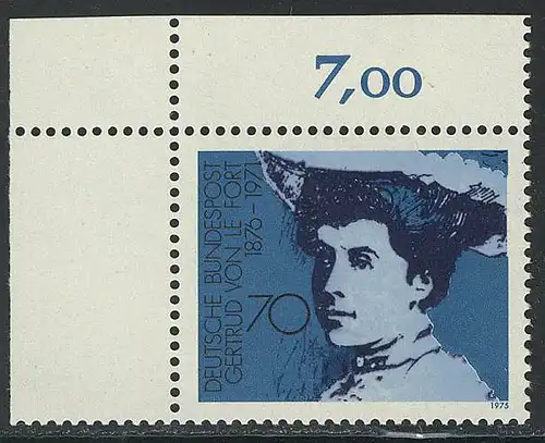 829 Femmes allemandes 70 Pf du Fort ** Coin o.l.