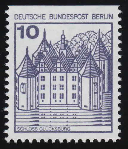 532C Burgen und Schlösser 10 Pf Glücksburg, neue Fluoreszenz, **