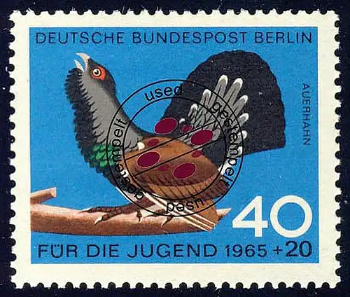 253 Jagdbares Federwild 40+20 Auerhahn O