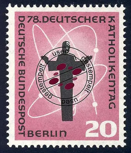 180 Deutscher Katholikentag 20 Pf, gestempelt O