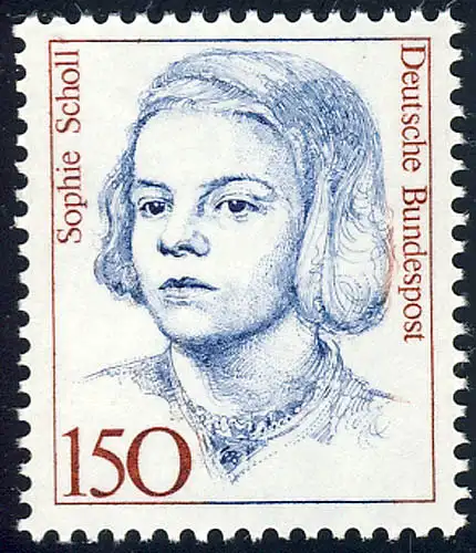 1497 Frauen 150 Pf Sophie Scholl ** postfrisch