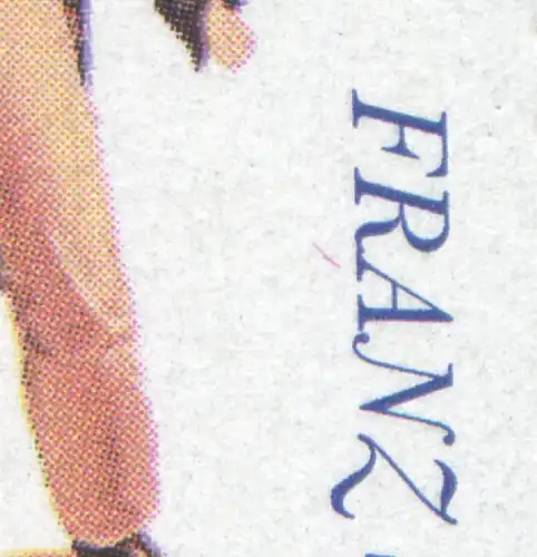 1895 Franz Schubert avec PLF ligne rouge sous RA de FRANZ, champ 6, **