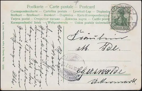 AK Monument au Hasenheidenberg, DÖBERITZ AFFAIRE 29.7.1900