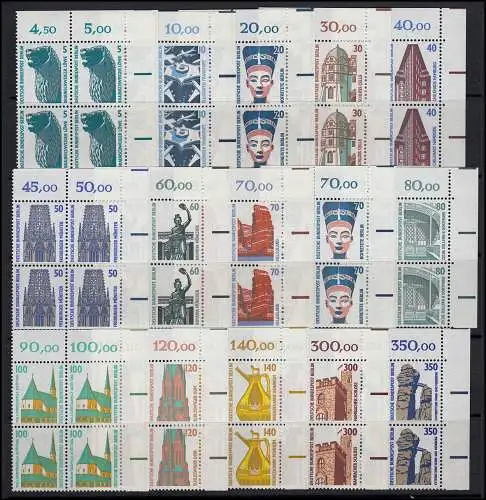 793ff SWK 15 valeurs, bloc ER quatre en haut à droite, phrase**