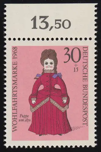 573 Poupées de bien-être 30+15 Pf ** Haut-rand