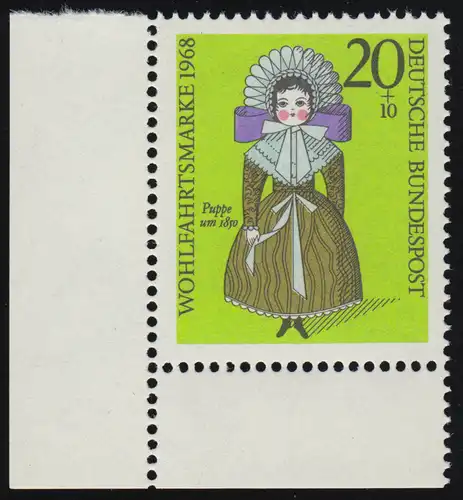 572 Poupées de bien-être 20+10 Pf ** Coin et l.