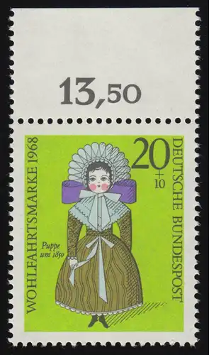 572 Poupées de bien-être 20+10 Pf ** Haut-rand