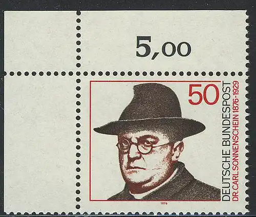 892 Carl Soleil ** coin o.l.