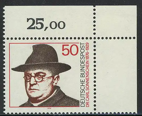 892 Carl Sonnenschein ** Ecke o.r.