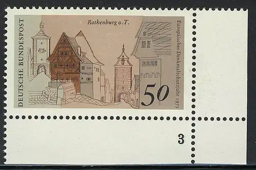 861 Europe 50 Pf Rothenburg/Tauber ** FN3