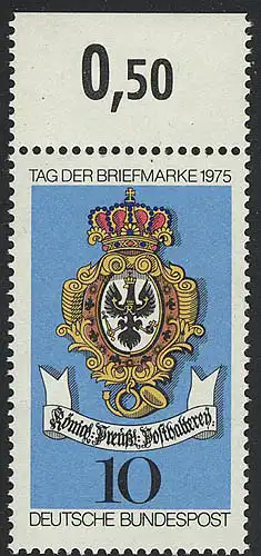 866 Tag der Briefmarke ** Oberrand