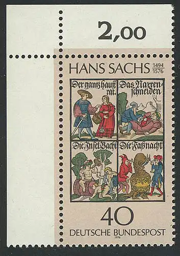 877 Hans Sachs ** Coin o.l.