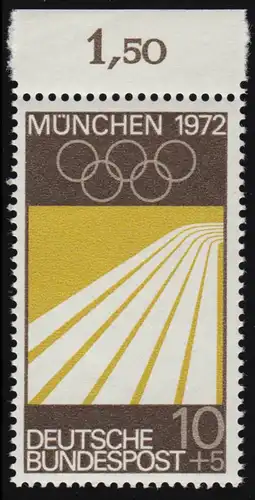 587 Olympische Sommerspiele 10+5 Pf Leichtathletik ** Oberrand