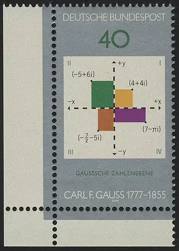 928 Carl Friedrich Gauss ** Coin et l.