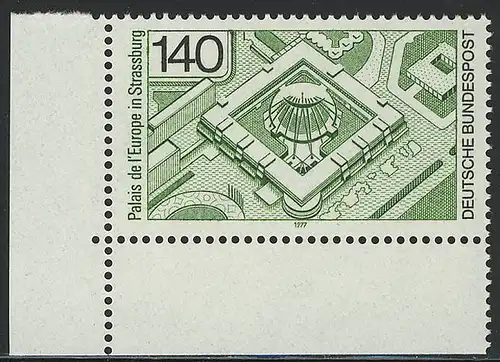921 Europarat Straßburg ** Ecke u.l.