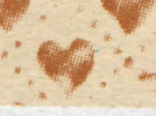 2154 Rilke mit PLF blauer Fleck neben Herz links unten, Feld 1 **