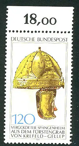 944 Archäologisches Kulturgut Spangenhelm 120 Pf ** Oberrand